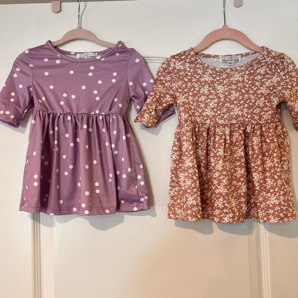 NWOT. Bundle of 2 baby girl dresses